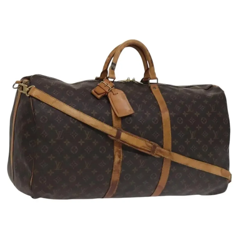 LOUIS VUITTON Monogram Keepall Bandouliere 60 Boston Bag M41412